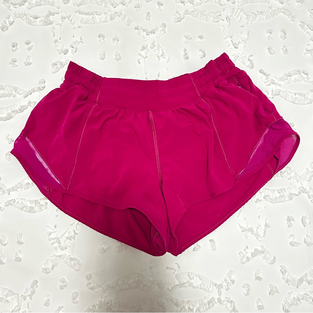 Lululemon “Ripened Raspberry” Hotty Hot 2.5 Shorts